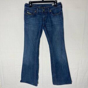 Vintage Y2K Diesel Jeans Dark Wash Lowky BC Low Rise Flare Leg Jeans 25